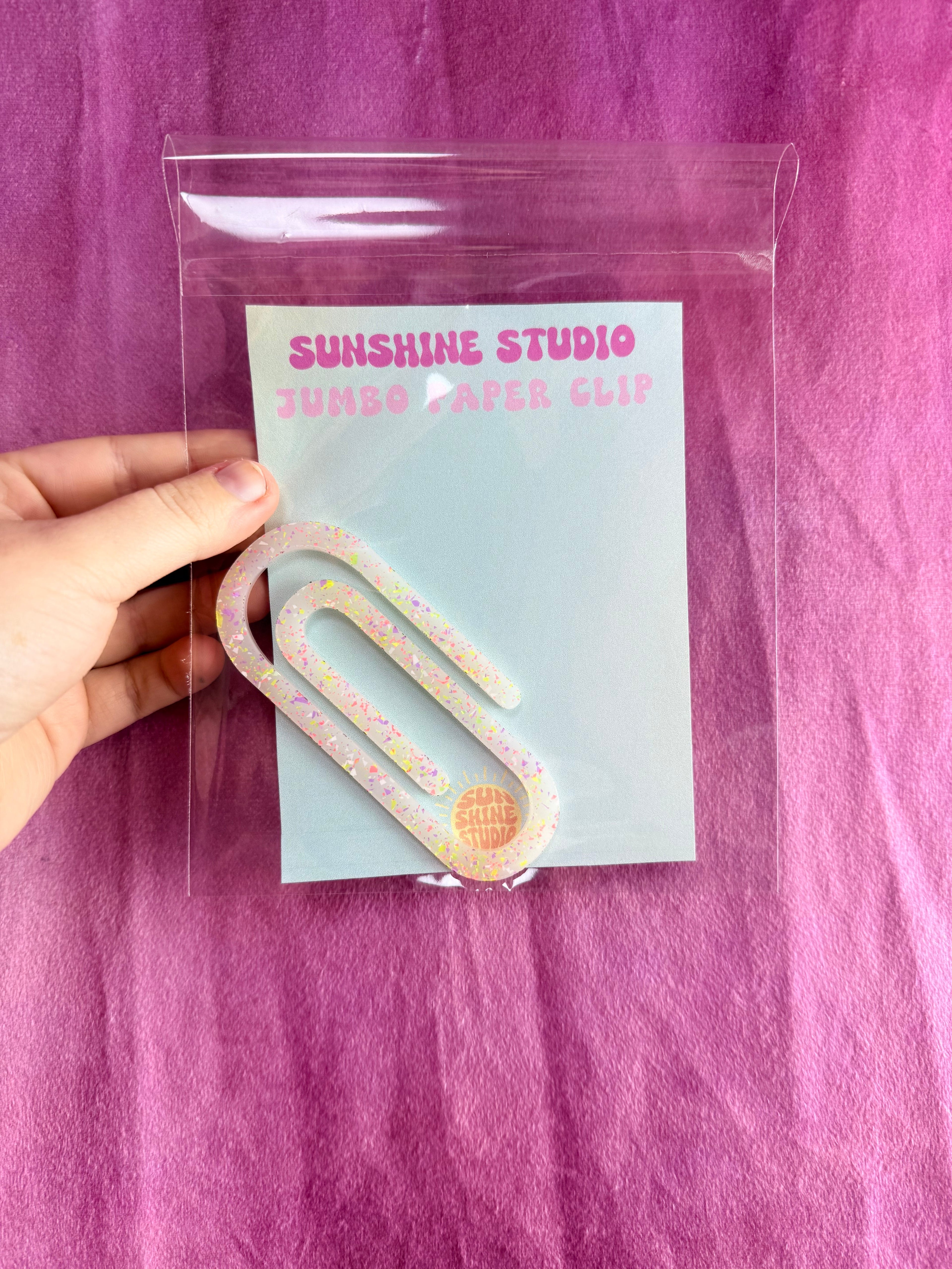 Colorful Jumbo Paperclips