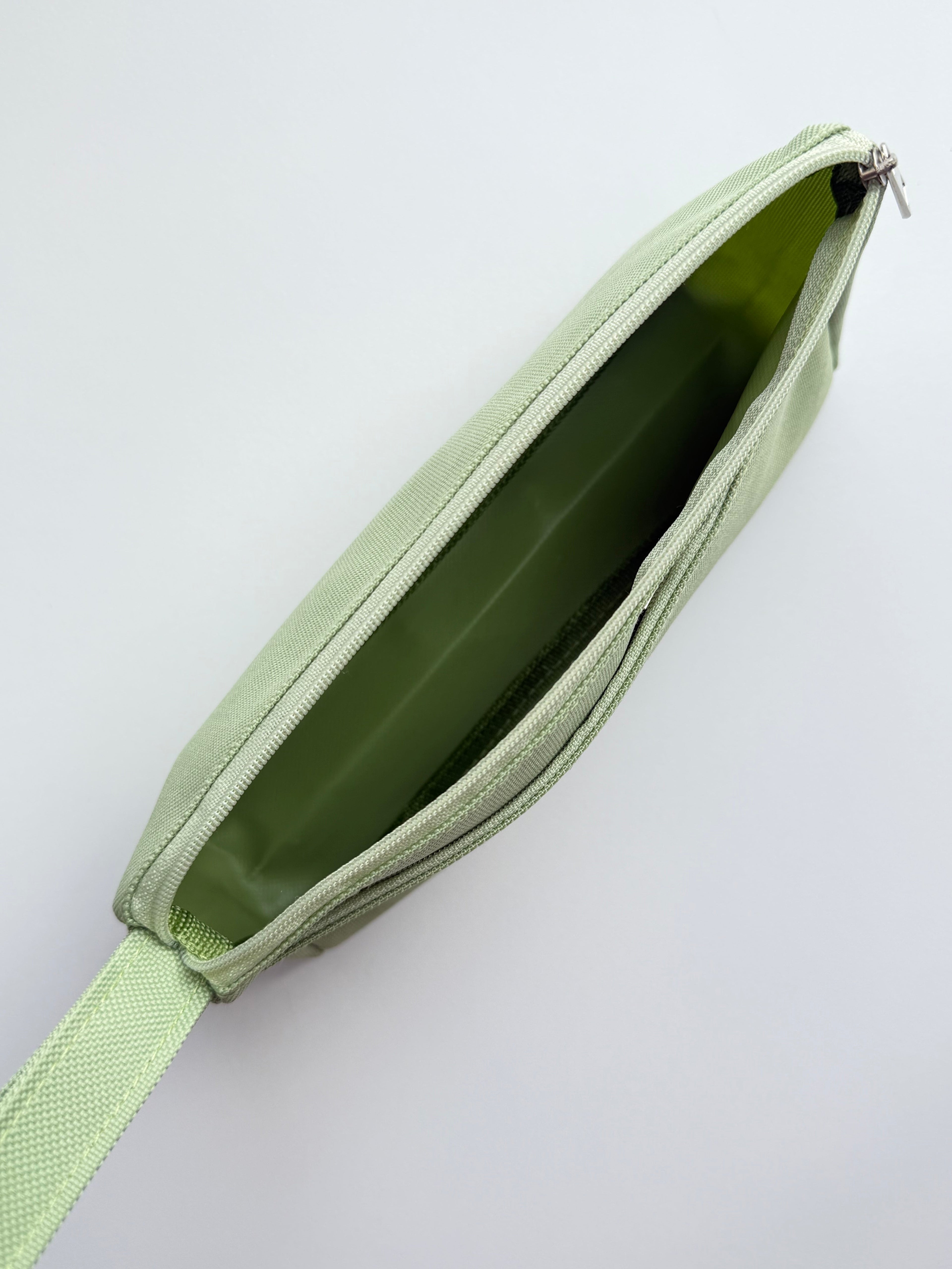 Fabric Pencil Case with Handle — Double Zipper Pockets