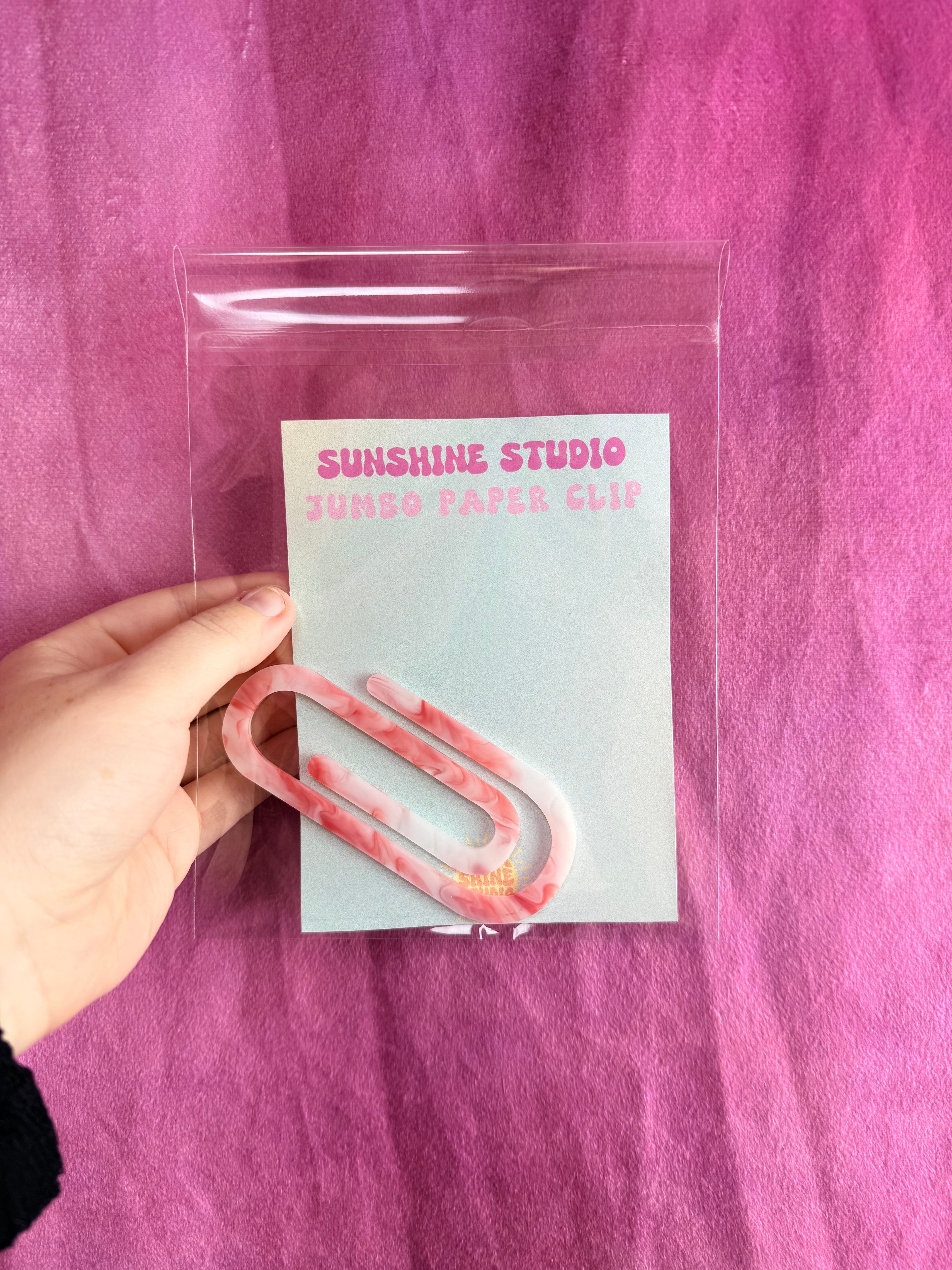 Colorful Jumbo Paperclips