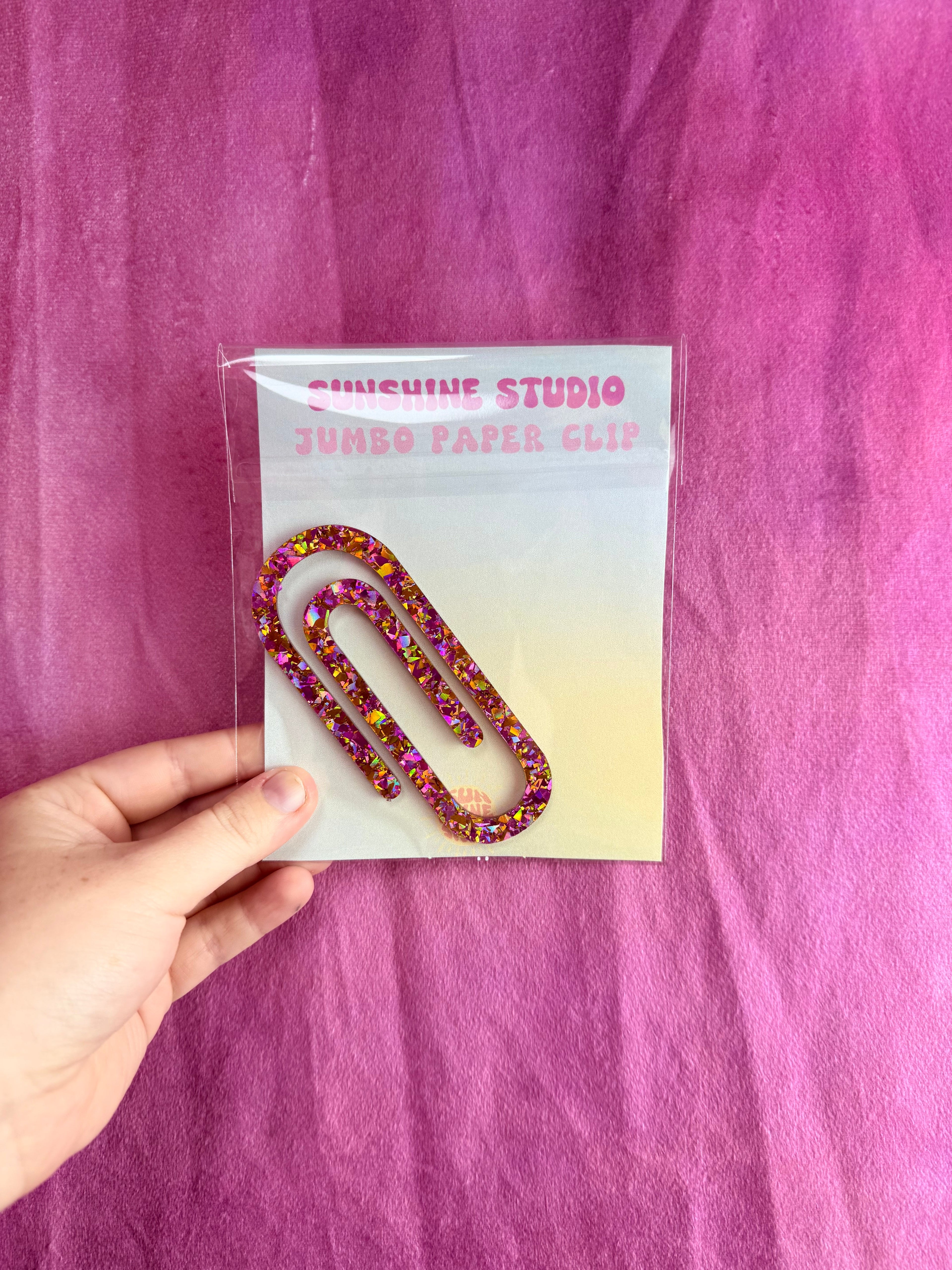 Colorful Jumbo Paperclips