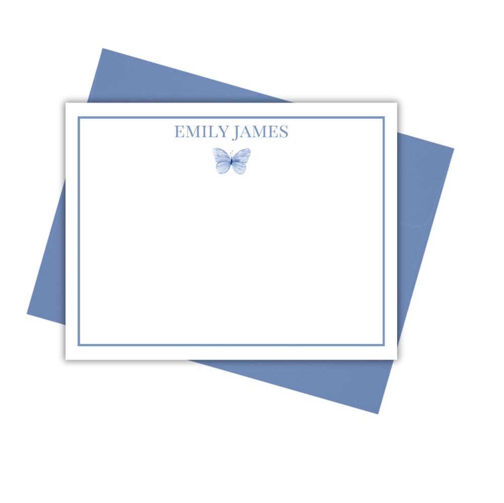 Butterfly Stationery Set - Pink Or Blue