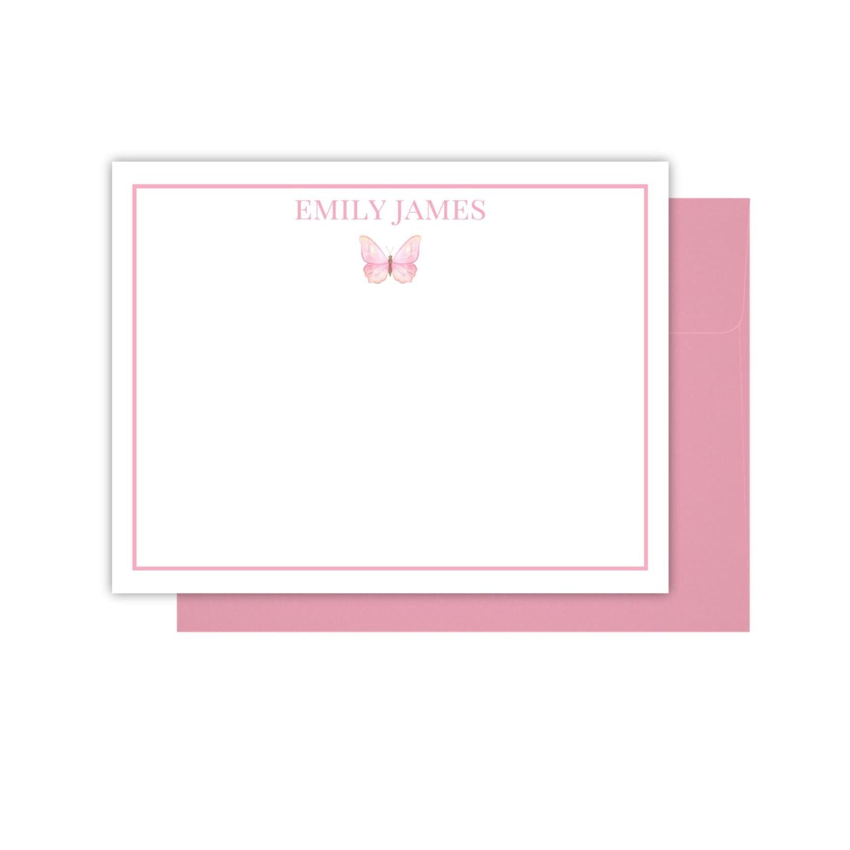 Butterfly Stationery Set - Pink Or Blue